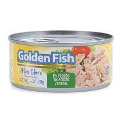 Imagen de ATUN TROZOS AL ACEITE GOLDEN FISH 170GR (48UNI)