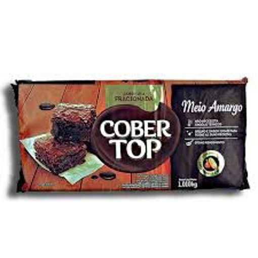 Imagen de CHOCOLATE COBERTURA MEDIO AMARGO COBER TOP 1KG (10 UNI)