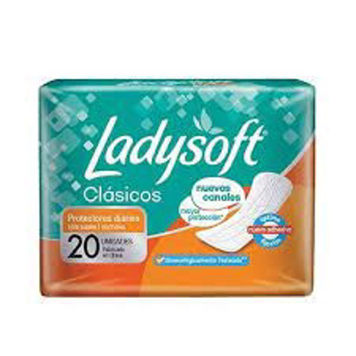 Imagen de PROCTECTORES DIARIOS LADYSOFT CLASICO X 20 UNIDADES (60 UNI)