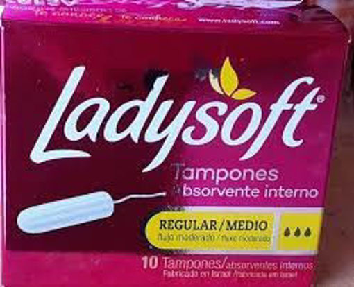 Imagen de TAMPONES LADYSOFT REGULAR X 10 UNIDADES