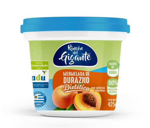 Imagen de MERMELADA DIETETICA POTE DURAZNO RINCON DEL GIGANTE 425 GR (12 UNI)