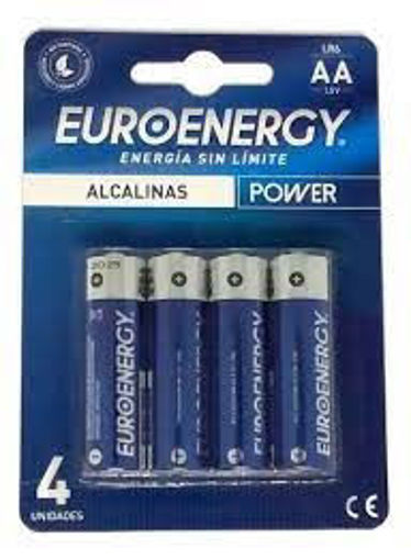 Imagen de PILAS ALCALINA EUROENERGY AA X 4 UNIDADES (12 UNI)