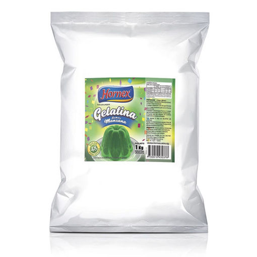 Imagen de GELATINA HORNEX MANZANA 1 KG (16 UNI)