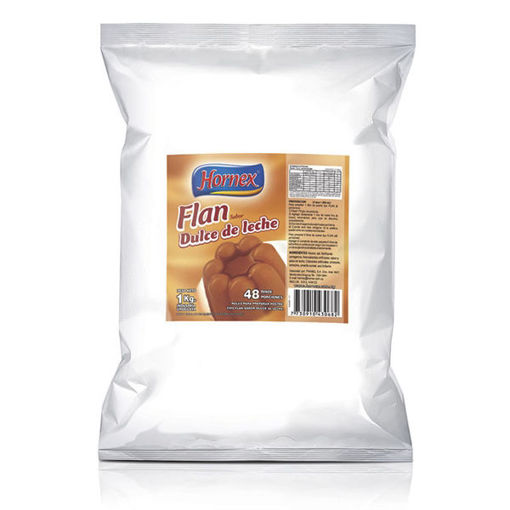 Imagen de FLAN HORNEX DULCE DE LECHE 1 KG (16 UNI)