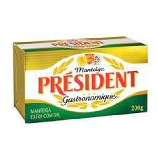 Imagen de MANTECA PRESIDENT 200 GR CON SAL (20UNI)