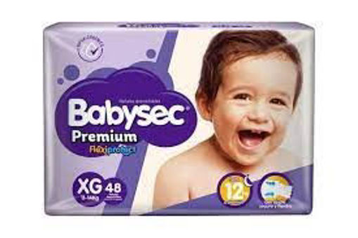 Imagen de PAÑALES BABYSEC PREMIUM XG X 48 UNIDADES (4 UNI)