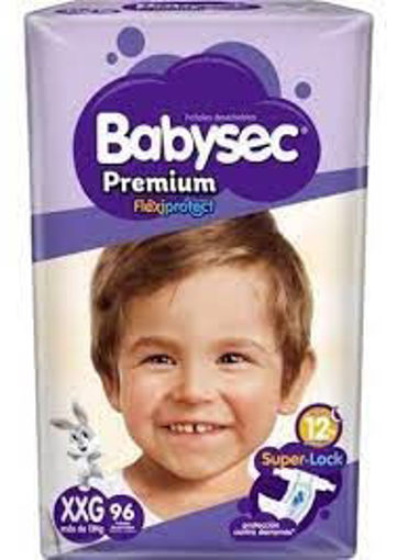 Imagen de PAÑALES BABYSEC PREMIUM XXG X 96 UNIDADES (2 UNI)