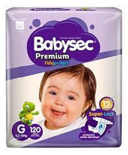 Imagen de PAÑALES BABYSEC PREMIUM G X 120 UNIDADES (2 UNI)