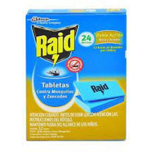 Imagen de TABLETAS RAID 24 UNI (20 UNI)