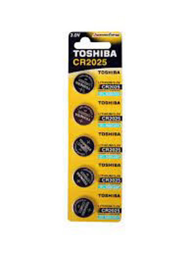 Imagen de PILAS BATERIAS TOSHIBA CR2025 3.0V 5 UNIDADES (20 UNI)
