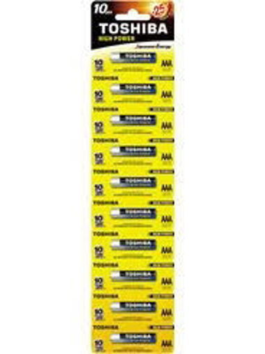 Imagen de PILAS ALCALINAS TOSHIBA AAA TIRA X10 UNIDADES (10 UNI)