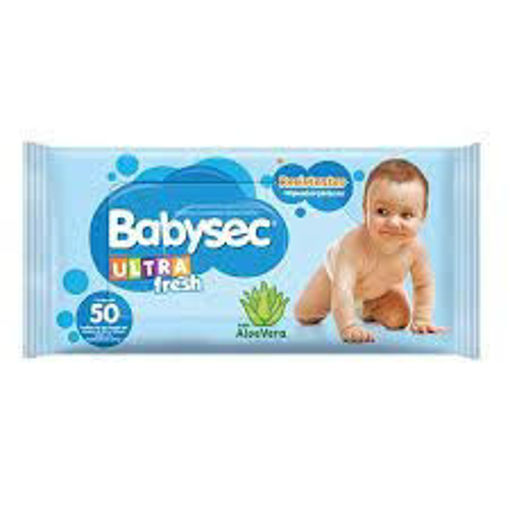 Imagen de TOALLITAS HUMEDAS BABYSEC ULTRA X 50 UNI (24 UNI)