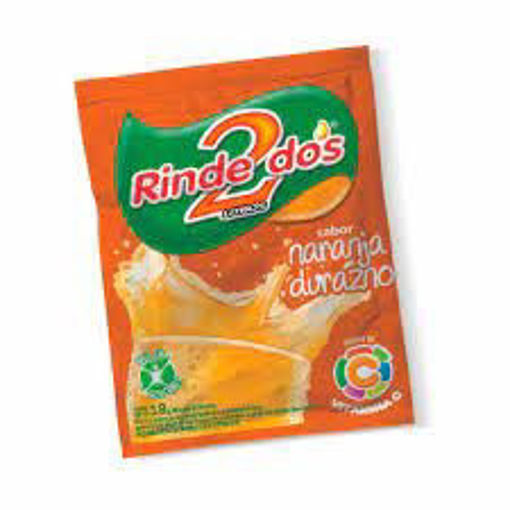 Imagen de JUGO RINDE DOS NARANJA Y DURAZNO DISP X 10 UNI (24 UNI)
