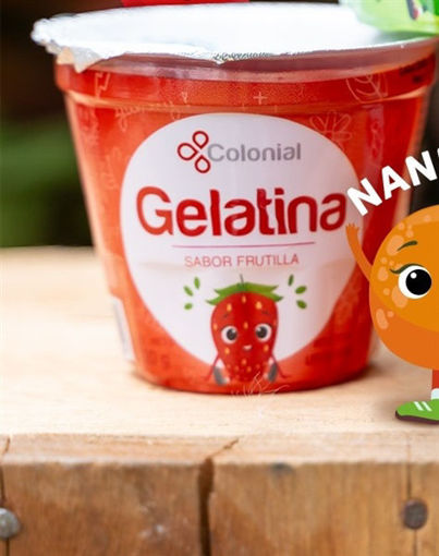 Imagen de POSTRE GELATINA FRUTILLA COLONIAL 120 GR (72 UNI)