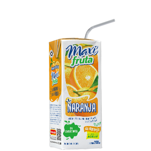 Imagen de JUGO NARANJA MAXI FRUTA 200 ML (27 UNI)