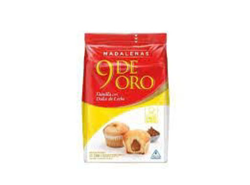 Imagen de MADALENAS VAINILLA CON DDL 9 DE ORO 230G (10 UNI)
