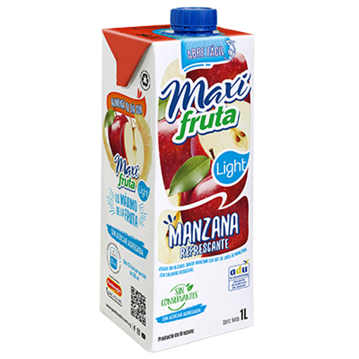 Imagen de JUGO MANZANA LIGHT MAXI FRUTA 1L (12 UNI)