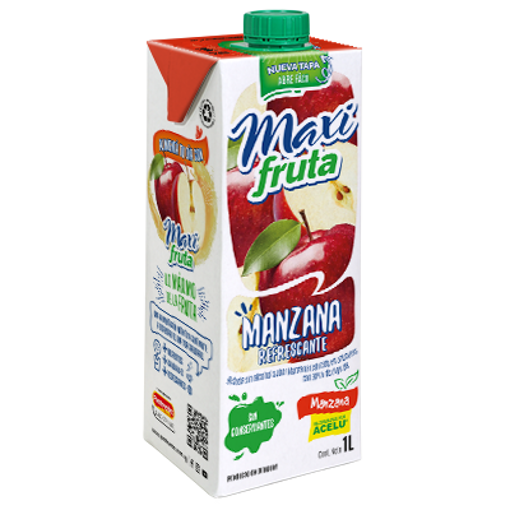 Imagen de JUGO MANZANA MAXI FRUTA 1L (12 UNI)