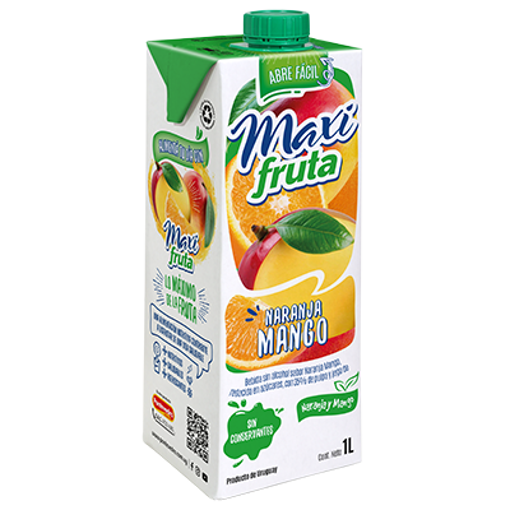 Imagen de JUGO NARANJA MANGO MAXI FRUTA 1L (12 UNI)