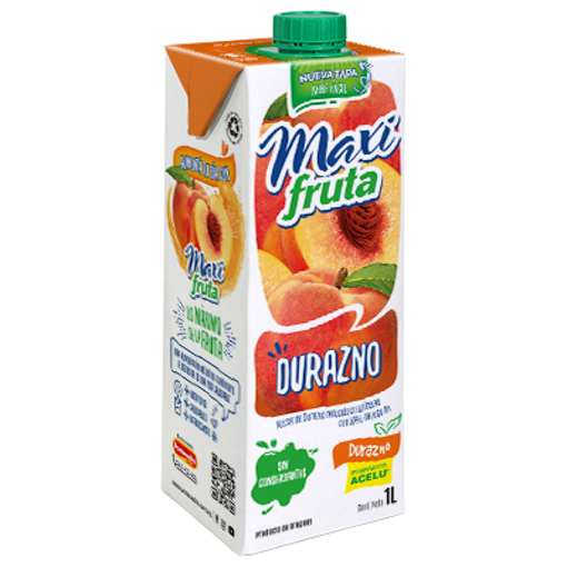Imagen de JUGO DURAZNO MAXI FRUTA 1L (12 UNI)