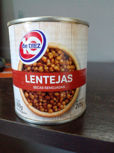 Imagen de LENTEJAS EN LATA DE DIEZ 300GR (24 UNI)