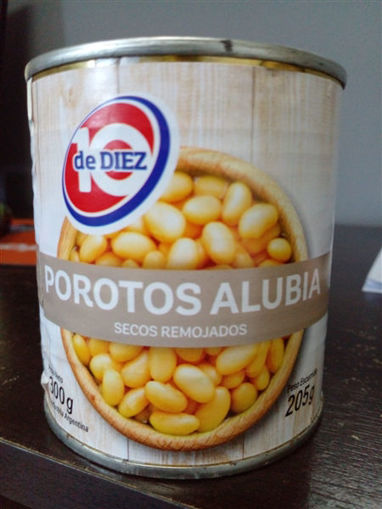 Imagen de POROTO ALUBIA LATA DE DIEZ 300GR (24 UNI)