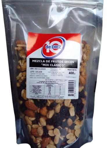 Imagen de MIX DE FRUTOS SECOS CON SAL DE DIEZ 400GR (12 UNI)
