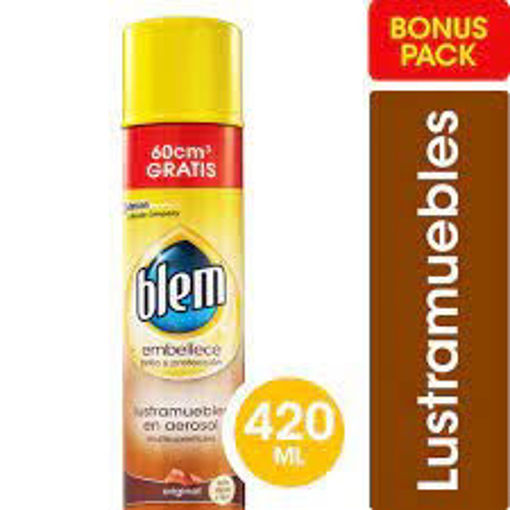 Imagen de LUSTRA MUEBLES BLEM AEROSOL ORIGINAL 420 ML (12 UNI)