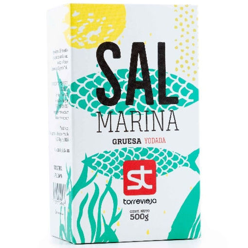 Imagen de SAL GRUESA MARINA YODADA TORREVIEJA 500 GR (12 UNI)