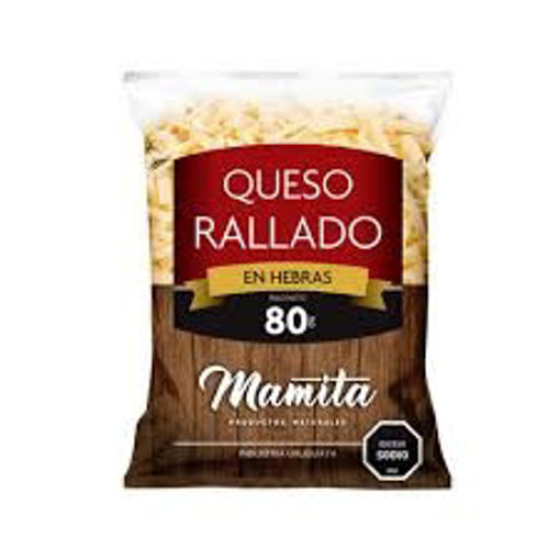 Imagen de QUESO RALLADO HEBRAS MAMITA 80 GR (10 UNI)