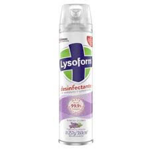 Imagen de DESINFECTANTE EN AEROSOL LYSOFORM LAVANDA 360 ML (12 UNI)